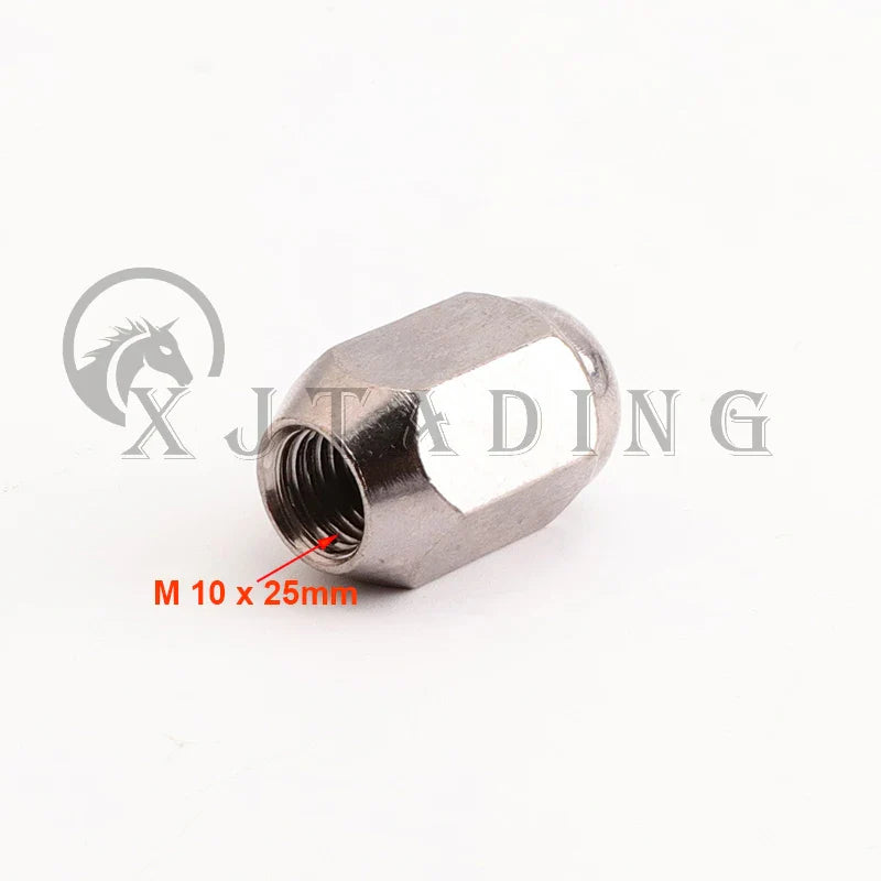 M10X1.25 Chrome Wheel Hub Nut Fit For ATV Scooter Buggy UTV Quad Bike Vehicle Moto Alloy Aluminum Rim Wheel Accessories