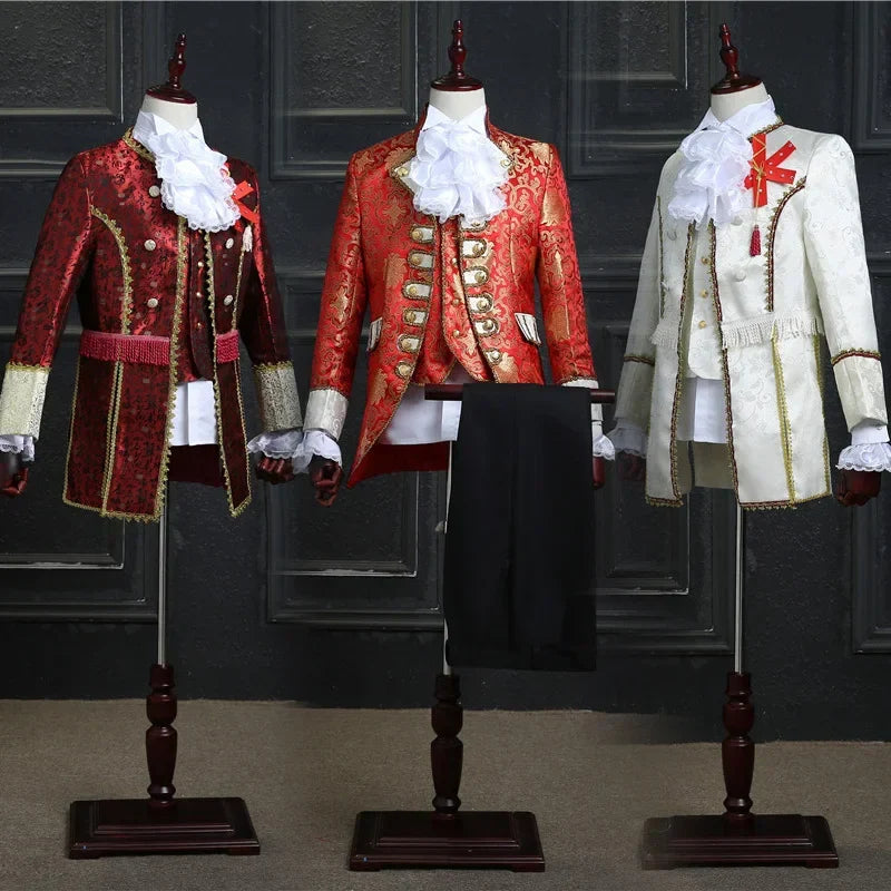 European style palace uniform, prince's men's clothing, South Korean general, British royal portrait, men's Korean costume,