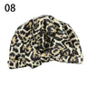 Waterproof Leopard Print Cap Elastic Bow Nightcap Women Satin Hair Bonnet Silk Sleeping Cap Bathroom Shower Accessories Supplies