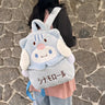 New Sanrio Cartoon Lovely Plush Backpack Cinnamoroll Kuromi Girl Heart Large Capacity My Melody Shoulders Bag Kid Christmas Gift