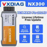 VXDIAG VCX NANO NX300 for Volvo 2014D Car OBD2 All System Diagnostic Tool Active Test Code Reader J2534 Programming ECU Coding