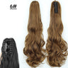 Synthetic Claw Clip On Ponytail Hair Extensions Long Straight 24" Heat Resistant Pony Tail HairPiece BlackBrown Blonde Hairstyle