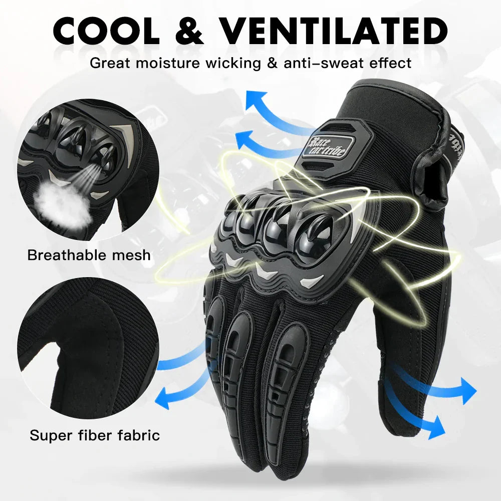 Riding Tribe Motorcycle Gloves Breathable and Anti drop Racing Gloves Unisex Cycling Motorcycle Rider Gloves For All Seasons