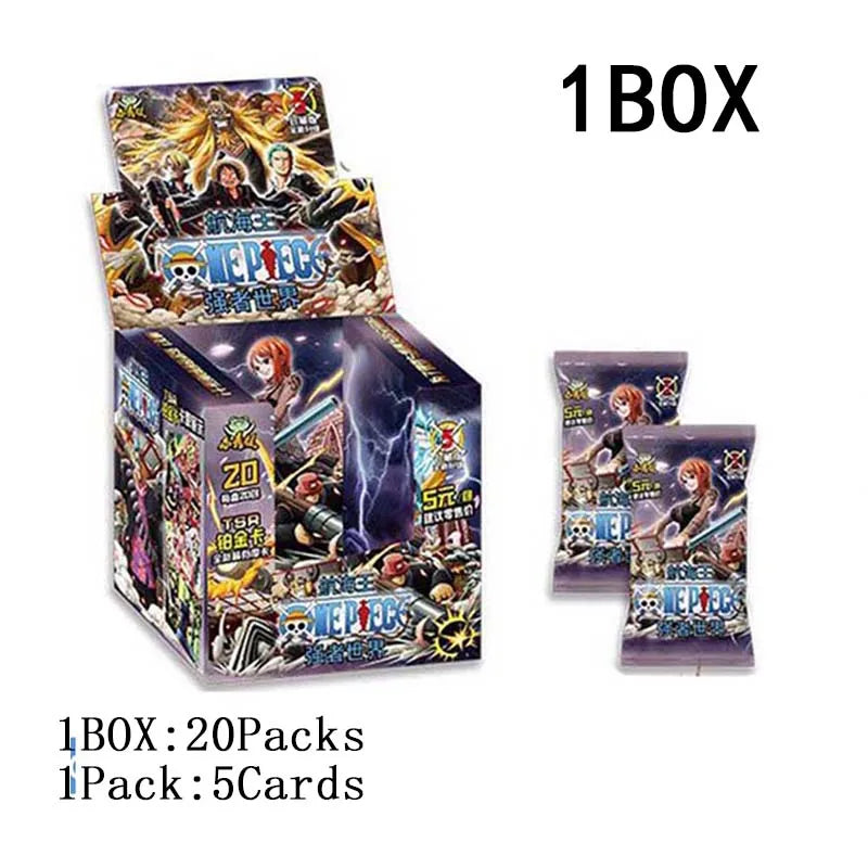 One Piece Collection Cards Box Booster Pack Anime Luffy Zoro Nami Chopper TCG Game Playing Game Cards