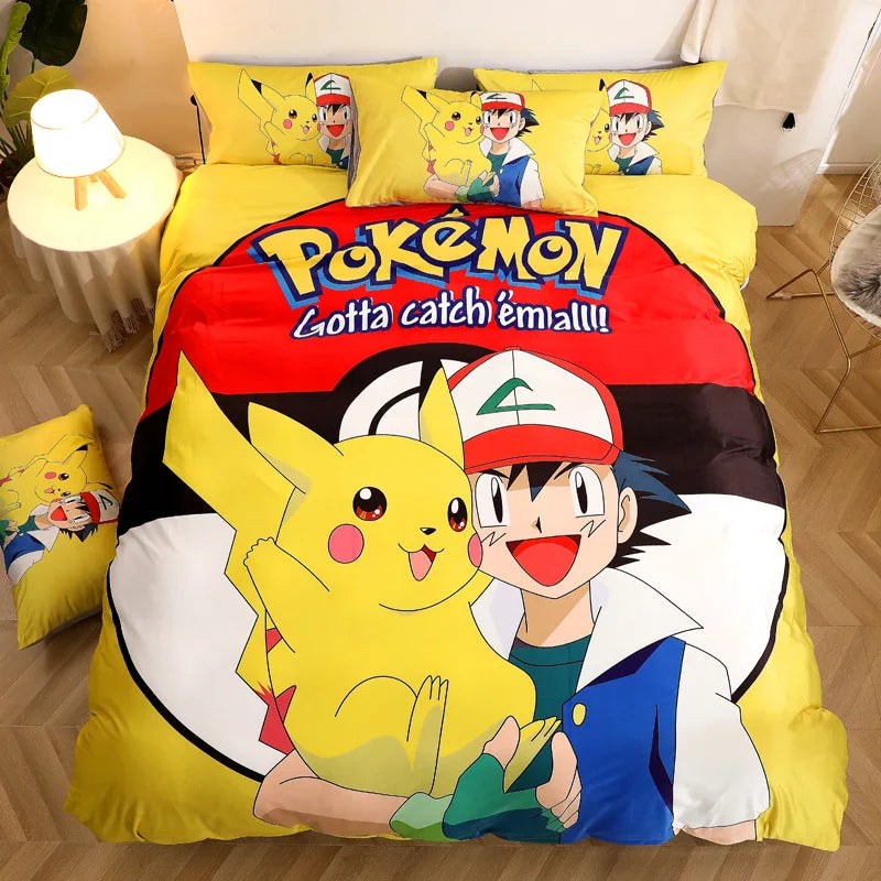 Keeppley Pokemon Animation Derivatives Bedding Sets Australia /Europe/USA Full Queen King Size Quilt Duvet Cover