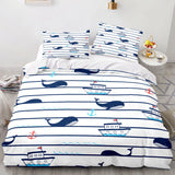 Marine Anchor Bedding Set Ocean Sea 3d Duvet Cover Sets Comforter Bed Linen Twin Queen King Single Size Blue Ship Vessel Kids