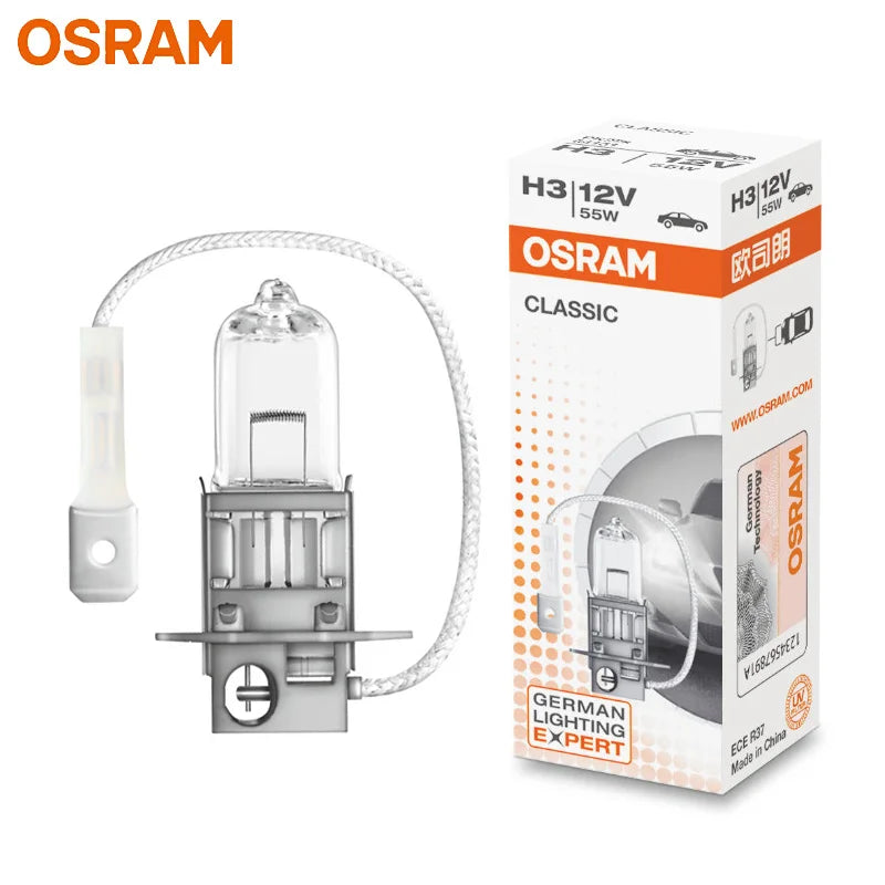 OSRAM H1 H4 H3 H7 12V Standard Lamp White Light Original Headlight Auto Fog Lamp 55W/100W 9003 HB2 Car Halogen Bulb (10 PCS)