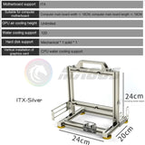 DIY Gamers Cabinet MOD ITX MATX PC Case Open Frame Aluminum Creative ATX Tower Desktop Gaming Computer Chassis Rack