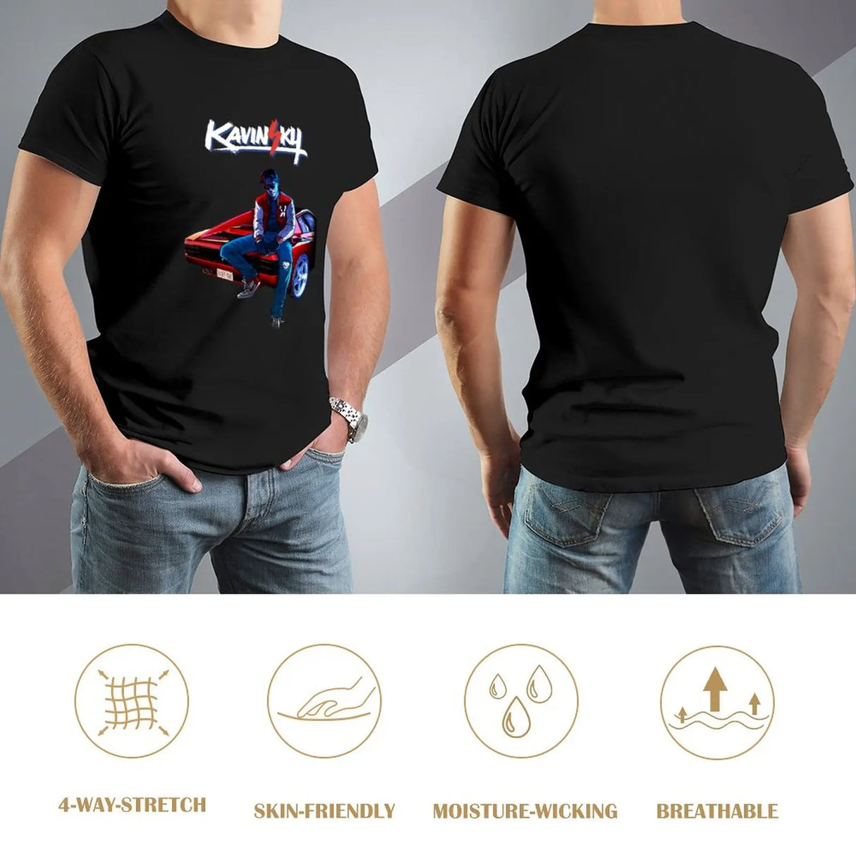 Kavinsky T-Shirt t-shirts man quick-drying t-shirt plain white t shirts men