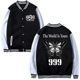 Juice WRLD Print Men Women Hip Hop Jacket Coat Sweatshirts Hoodie Baseball Uniform Streetwear Boys Girls Cardigan Tops Clothes