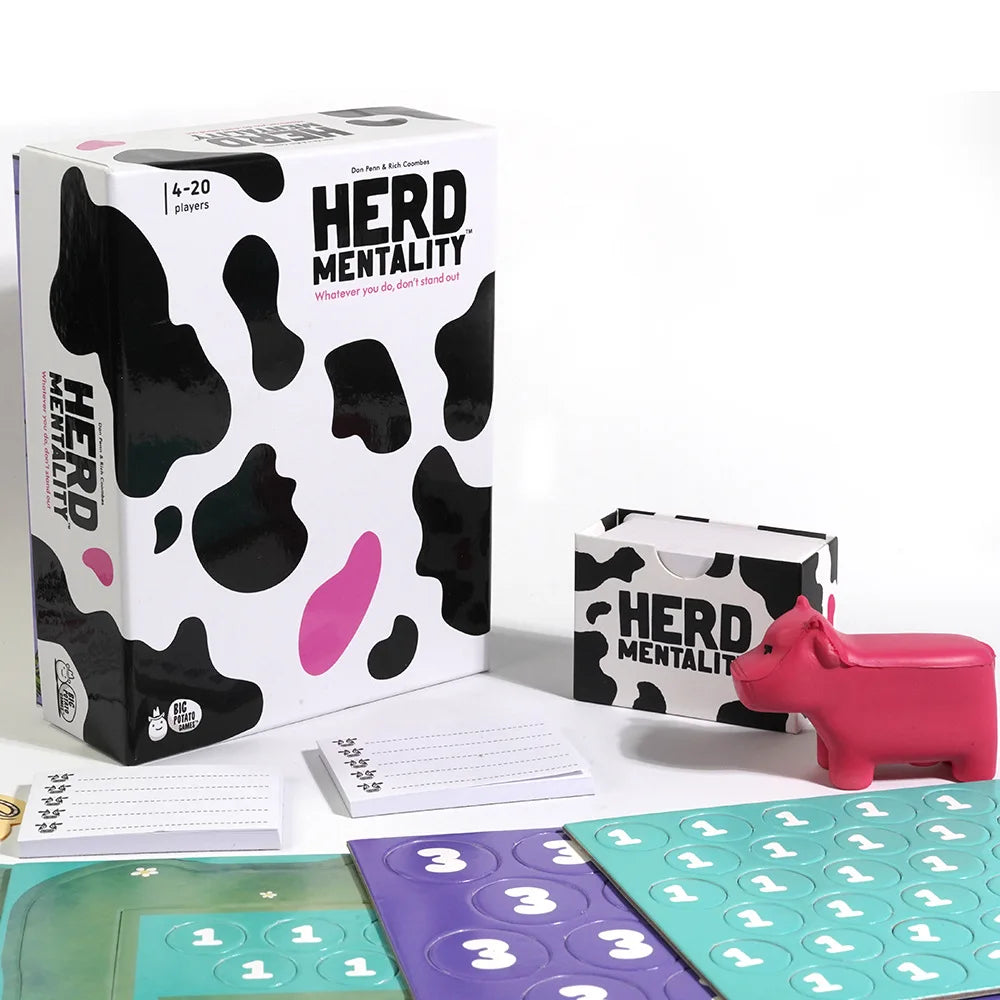 2023 New Herd Mentality Card Game The Udderly Hilarious Party Game Fun For The Whole Family Best Board Games