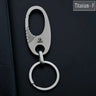 High-End Titanium Keychain Luxury Men Car Key Chain Key Ring Ultra Lightweight EDC Carabiner Holder The Best Gift For Men