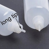 100pcs 5ml-120ml LDPE Empty Plastic Squeezable Bottles Eye Dropper E Liquid Juice Refillable Containers with Caps and Plug Tips