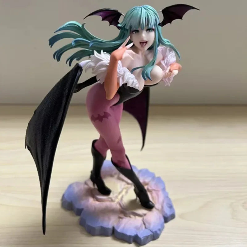 Anime Demon Warrior Vampireed Hunter Morrigan Aensland Action Figure Toys Darkstalkers Bishoujo Collection Halloween Model Doll