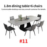 24 Dining Room Table Set Luxury Kitchen Furniture Modern Minimalist Dining Table With 6 Seats Customize Desktop Table And Chairs