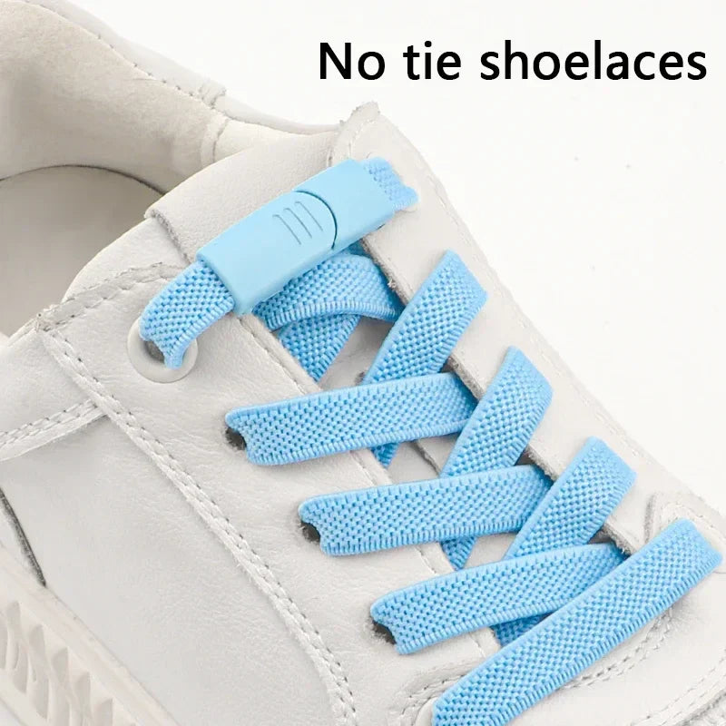 New Magnetic Lock Shoelaces Without Ties Flat Elastic Laces Sneakers Boots No Tie Shoelace Rubber Bands for Shoes Accessories