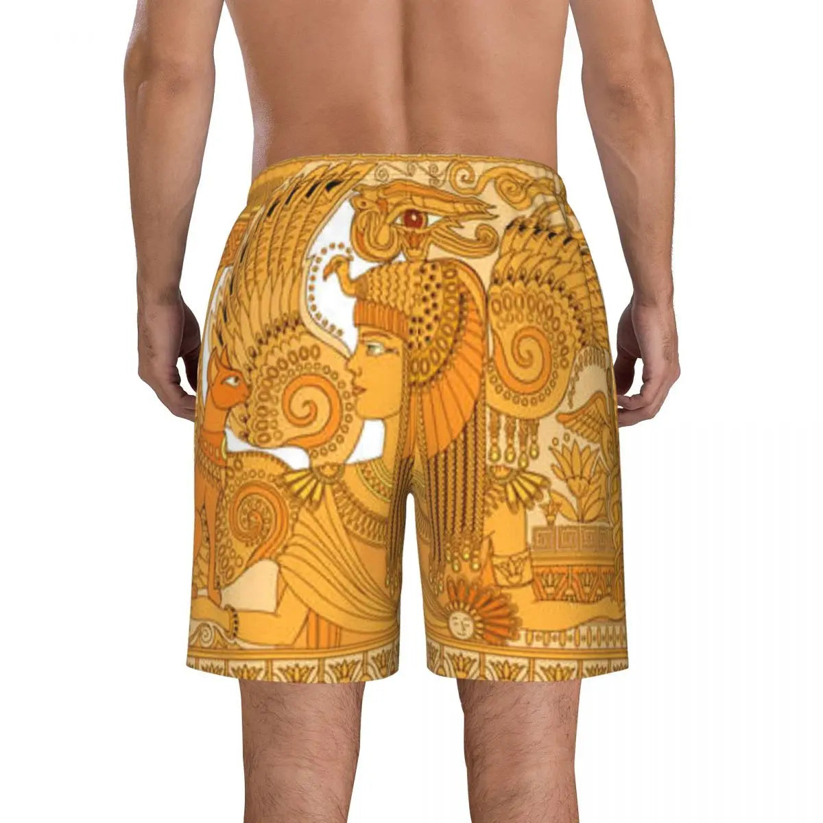 Mens Swimwear Swim Short Trunk Egyptian Sacred Cat Beach Board Shorts Swimming Surffing shorts