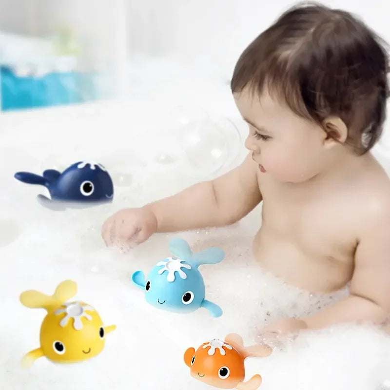 Cute Baby Bath Toy Kids Fishing Toy Set Magnetic Parent-child Interactive Game Swimming Pool Water Play Toy for Children Toddler