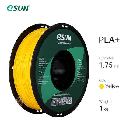 eSUN PLA+ Filament For 3D Printer 10Pcs 1.75mm PLA Plus 3D Printer Filament Accuracy +/- 0.03mm 10KG  PLA+ 3D Printing Material