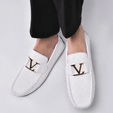 100% Genuine Leather Shoes Crocodile Pattern Men's Loafers Flats Office Moccasins Driving Wedding Business Buckle Strap Slip on