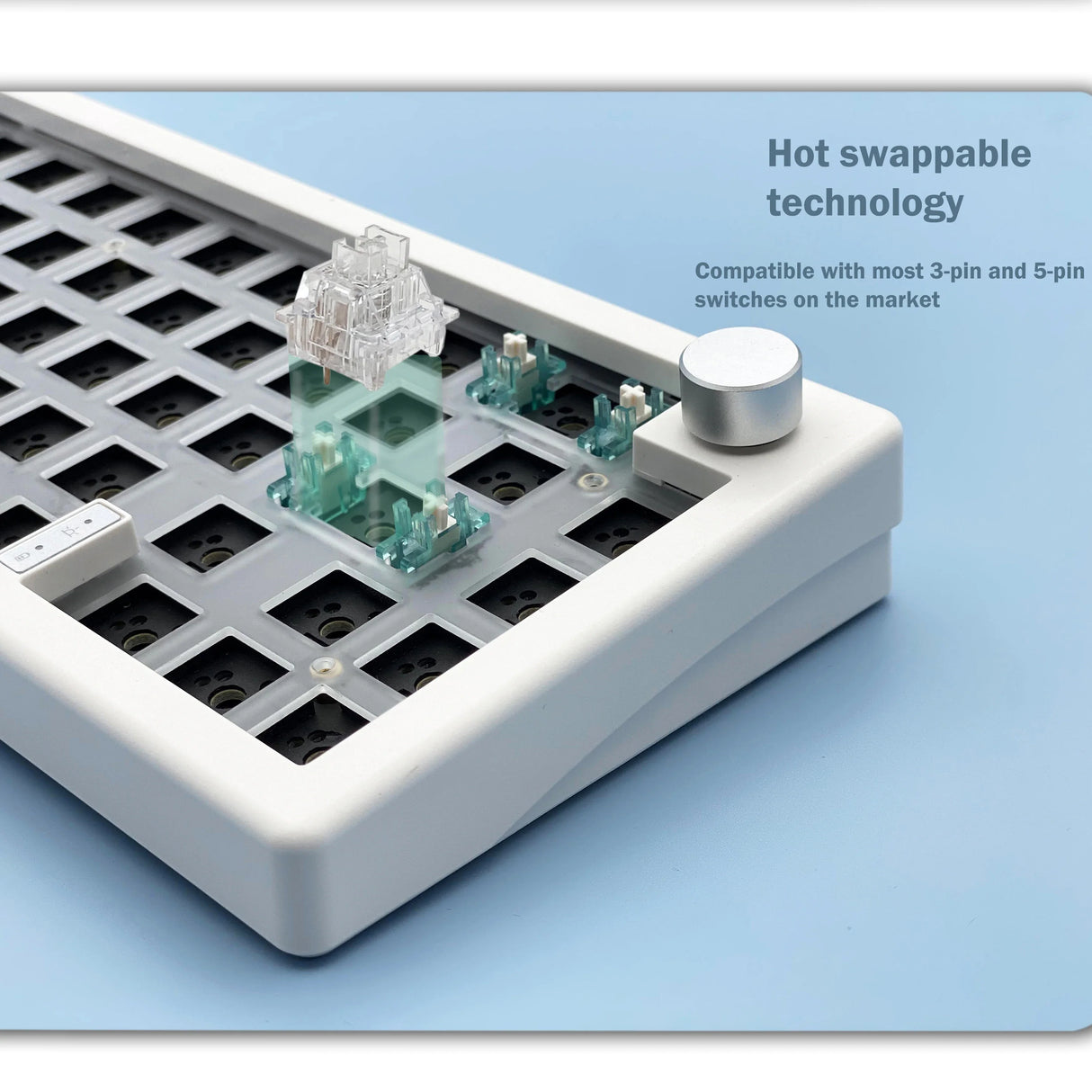 GMK67 65% Gasket Bluetooth 2.4G Wireless Hot-swappable Customized Mechanical Keyboard Kit RGB Backlit