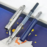 PPS Le Petit Prince 163 Dark Blue Rollerball Ballpoint Pen Luxury MB Stationery With Serial Number Little Prince + Leather Pouch