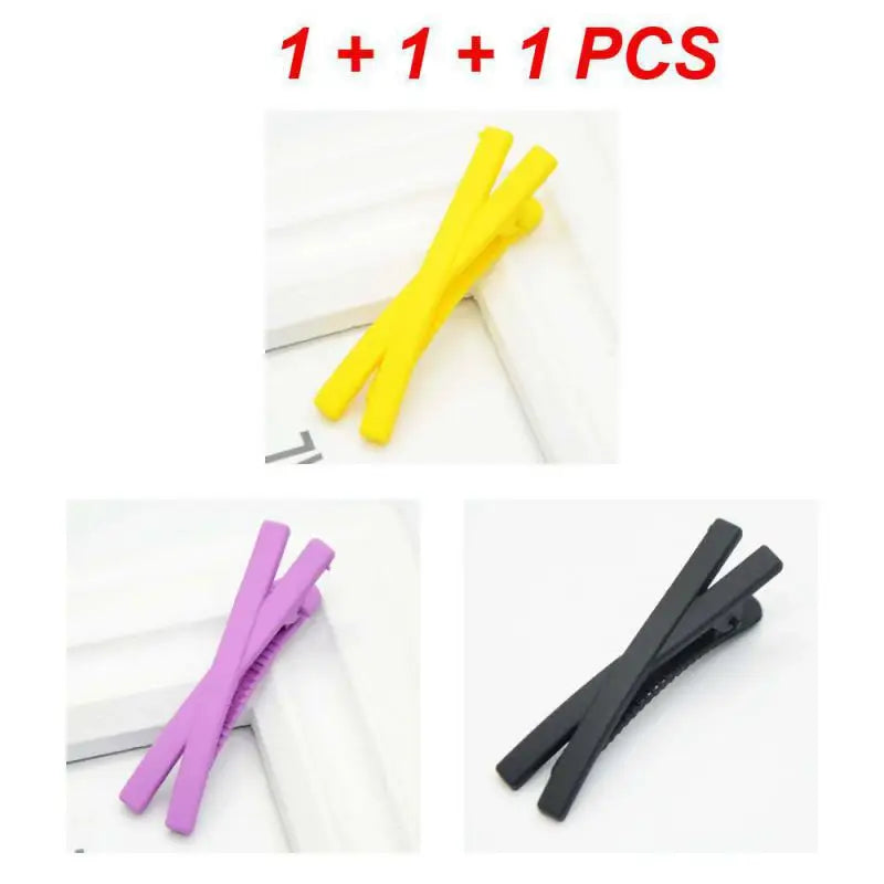 1~100PCS Matte Stylish And Eye-catching Matte Hair Clip For Curly Hair Popular Hair Clip Best-selling Hairpin Candy Color