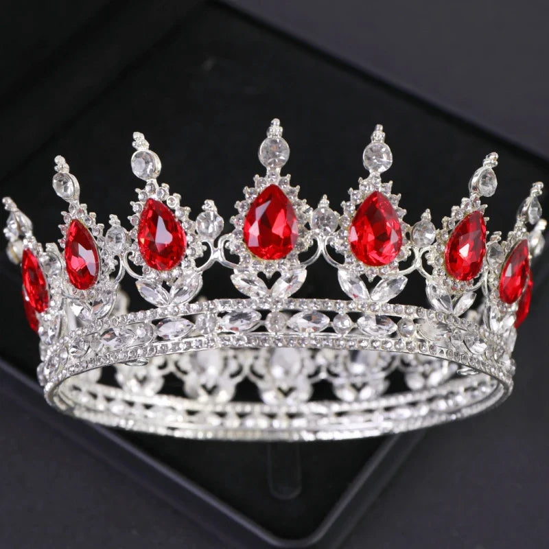 Luxury Crystal Crown Tiara For Women Bride Rhinestone Prom Diadem Tiaras And Crowns Bridal Wedding Hair Accessories Jewelry Crow