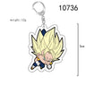 Anime TV Dragon Z Super Saiyan Acrylic Pendant Keychains Balls Son Goku Vegeta IV Beerus Trunks Buu Piccolo Keychain Gifts