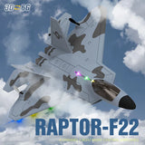 2024 New F22S 2.4G 4CH 3D6G RC Airplane Raptor F22 Warplane WLtoys A180 Upgrade Version LED Light With Gyroscope Out Door Toys