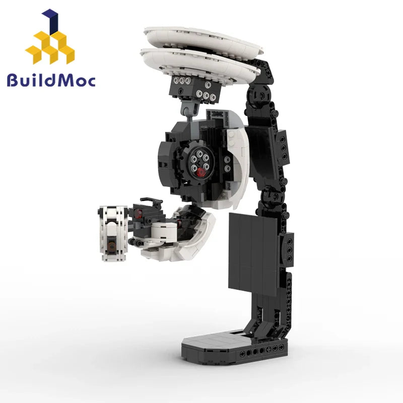 BuildMoc Apertured Science Portal 2 GLaDOS Building Blocks Set Game Atlas and P-Body Robot Bricks Toy For Children Birthday Gift