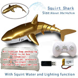 Rc Shark Robot Children Pool Beach Toy for Kids Boys Girl Fun Water Spray Simulation Whale Animals Submarine Remote Control Fish