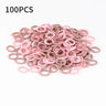 100Pcs/Lot Sweet Hair Band Girls Hair Ties Bows Elastic Rubber Band Flower Small Ball Scrunchies Baby Kids Hair Accessories Gift