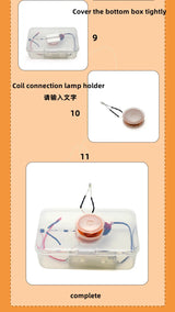 Electromagnetic Experiment with Space Separation and Electricity Extraction DIY Technology Elementary School Electrical Science