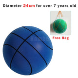 Mute Bouncing Ball 24cm Indoor Silent Basketball Size 7 Outdoor Foam Toys Baby Silent Bounce Football 18cm Children Sports Balls