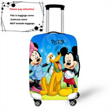 Disney Cartoon Pluto Mickey Thicken Luggage Suitcase Protective Cover Protect Dust Bag Trolley Cover Travel Accessories