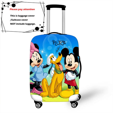 Disney Cartoon Pluto Mickey Thicken Luggage Suitcase Protective Cover Protect Dust Bag Trolley Cover Travel Accessories