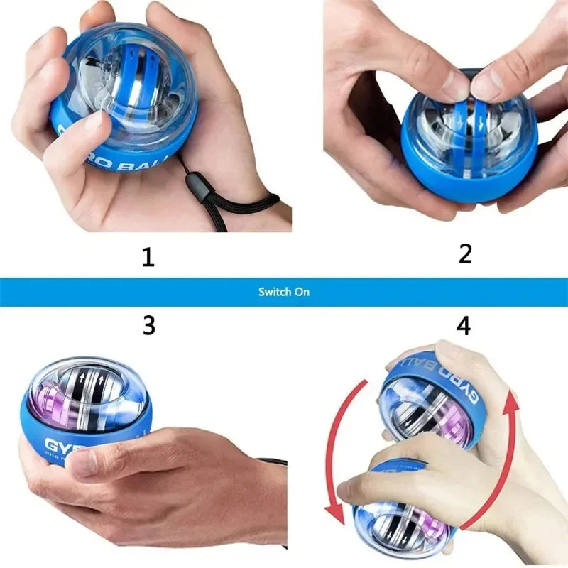 Wrist Ball Self-starting Gyroscope Powerball Gyro Power Hand Ball Muscle Relax Arm Wrist Force Trainer Fitness Sport Equipment