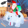 Christmas Inflatable Decoration Toy Built-in LED Lights Inflatable Model Indoor Outdoor Ornament Xmas Party New Year Garden Deco