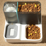 Dog Feeder 2 in 1 Food Water Dispenser Dogs Feeding & Watering Supplies Automatic Drinking Bowl for Cats Pets items Cat Products