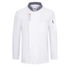 Men Long Sleeve Chef uniform Restaurant chef jacket with apron Cook Coat Chef T-shirt Work Uniform Waiter Hotel Clothes Logo