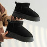 Winter Women Short Plush Warm Snow Boots Casual Shoes  New Suede Fur Chelsea Ankle Boots Flats Platform Ladies Shoes Botas