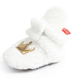 Newborn Baby Socks Shoes Boy Girl Star Toddler First Walkers Booties Cotton Comfort Soft Anti-slip Warm Infant Crib Shoes