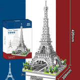 Paris Tower Street View Building Block Mini Diamond Small Particle Assembly Building Block Decoration Toy