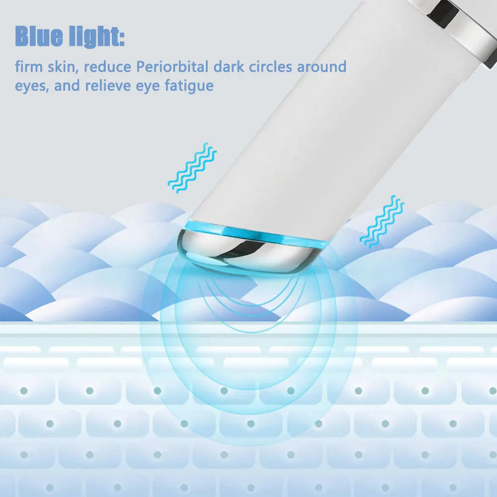 Heating Eye Beauty Instrument Color Light Eye Massage Pen To Remove Dark Circles Eye Lines Eye Cream Into The Beauty Instrument