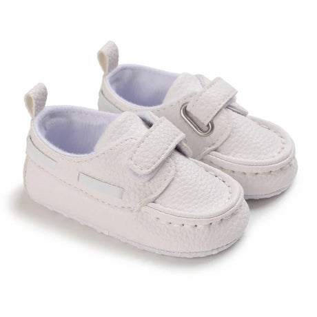 Newborn Baby Shoes Boy Girl Classical Sport Soft Sole PU Leather Multi-Color First Walker Casual Sneakers White Baptism Shoes