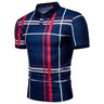 Mens Luxury Clothing Plaid Polo Shirt Golf Tops Wear Summer Classic Casual Short Sleeve Tee Shirt Men Jerseys Camisa Masculina