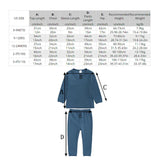 2024 Custom Toddler Kids Ribbed Knitting Pajamas Solid Cotton Winter Lounge Boy Girl Casual Pyjamas Children Warm Sleepwear