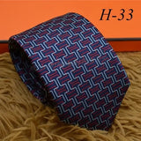 2024 new H Family 100% Silk Tie Creative Stripe Gift for Work Wedding 8cm Suit Accessories necktie  bowties  collared shirt