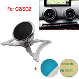 For Audi A3 S3 RS3 8V 8P Car Phone Bracket Q2 SQ2 Air Vent Mount Car Magnet Holder 360 Rotatable Support Mobile GPS Accessories